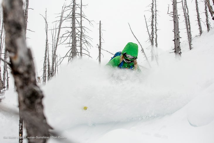 Sunshine Village, Alberta Photo: Dan Evans Sunshine Village had a 34-inch week. Where are our passports?