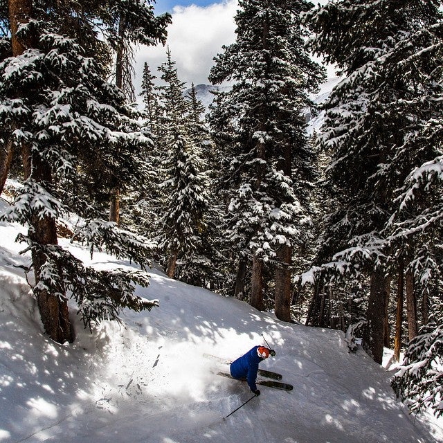 @KBascetta @timmydugganusa carving through the trees @lovelandskiarea for @skiingmagazine #indietest2015 #eldoraceteamrocks #myjobdoesntsuck