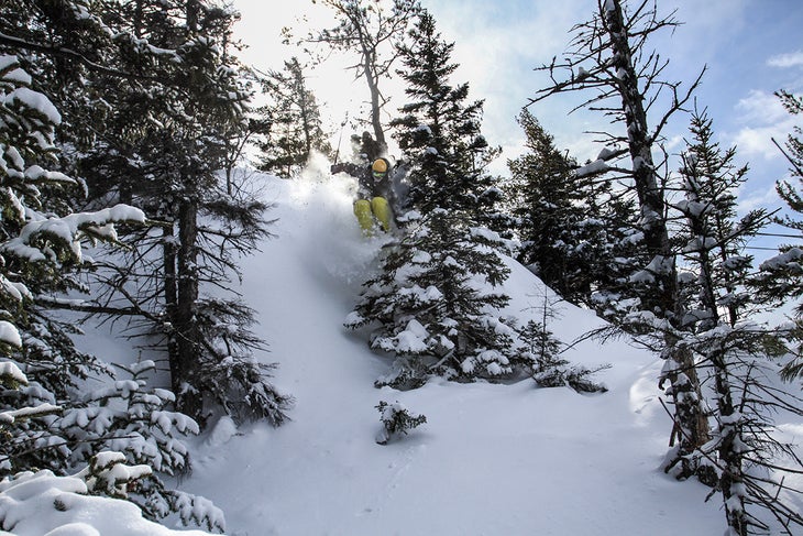 Week of Feb. 15 Attitash Mountain Resort, New Hampshire Photo: Max Gosselin/Attitash Mountain Resort Skier: Rob Aseltine Rob Aseltine drops into nearly three feet of…