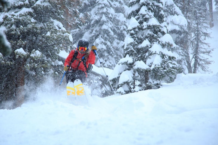 Week of Feb. 22 Loveland, Colorado Photo: Dustin Shaefer Skier: Bruce Ruff Last weekend’s foot-deep dump took Loveland’s season total to a fresh 210 inches.