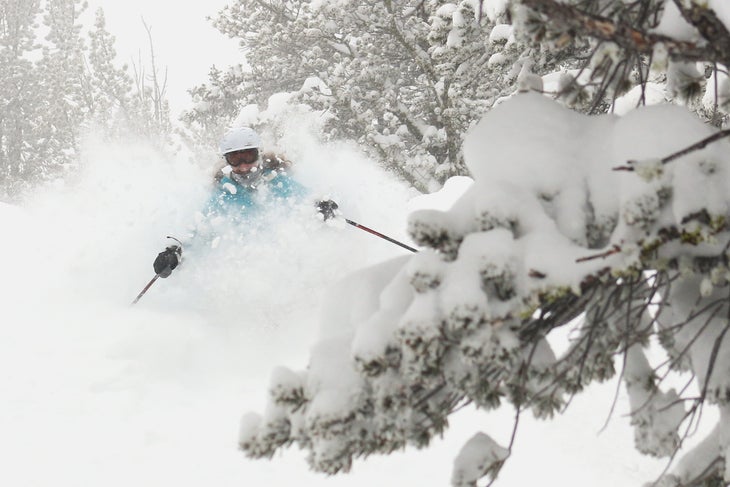 Week of Feb. 22 Crystal Mountain, Michigan Photo: Abbey Neerken Skier: Chris Fisher Crystal Mountain racked up 30 inches in three days—that’s a whole lotta 72-hour…