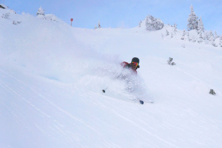 Week of Jan. 18-24 Kicking Horse Mountain Resort, British ColumbiaPhoto: Andy Brown Skier: Emile LavoieIn Super Bowl off of Terminator Ridge South, Emily Lavoie rides…