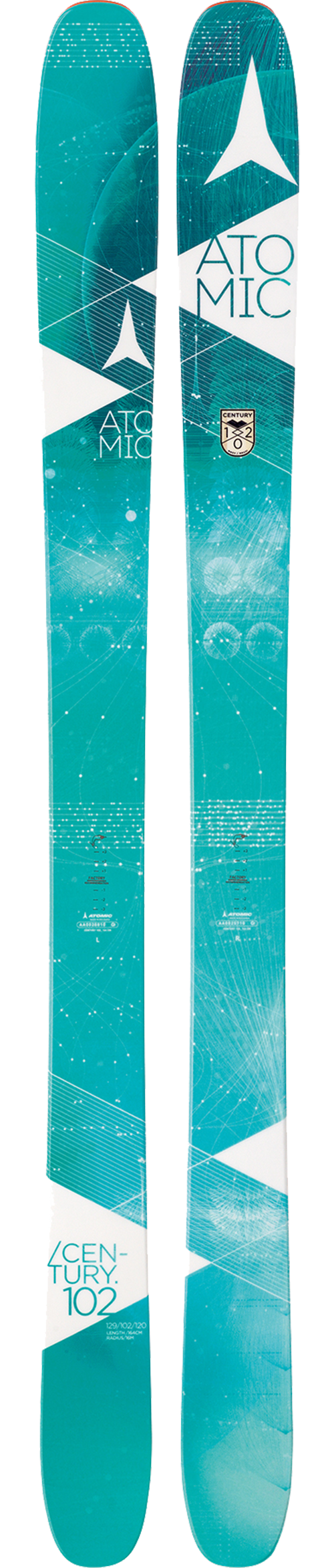 Atomic Century 102 164cm＋Tyroria Peak 11 Atomic Century 102 (2016)