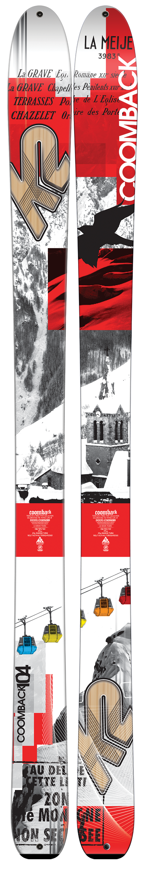 スキー板　k2 coomback 104 181cm K2 Coomback 104 All Mountain Skis - Alpine Skiing | SkatePro
