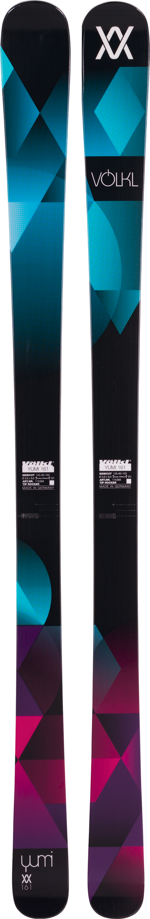 Völkl Yumi Very rarely does a ski rip so hard and still maintain a sense of humor. Strong in both grip and ease, it will bound down the fall line like a tiger…