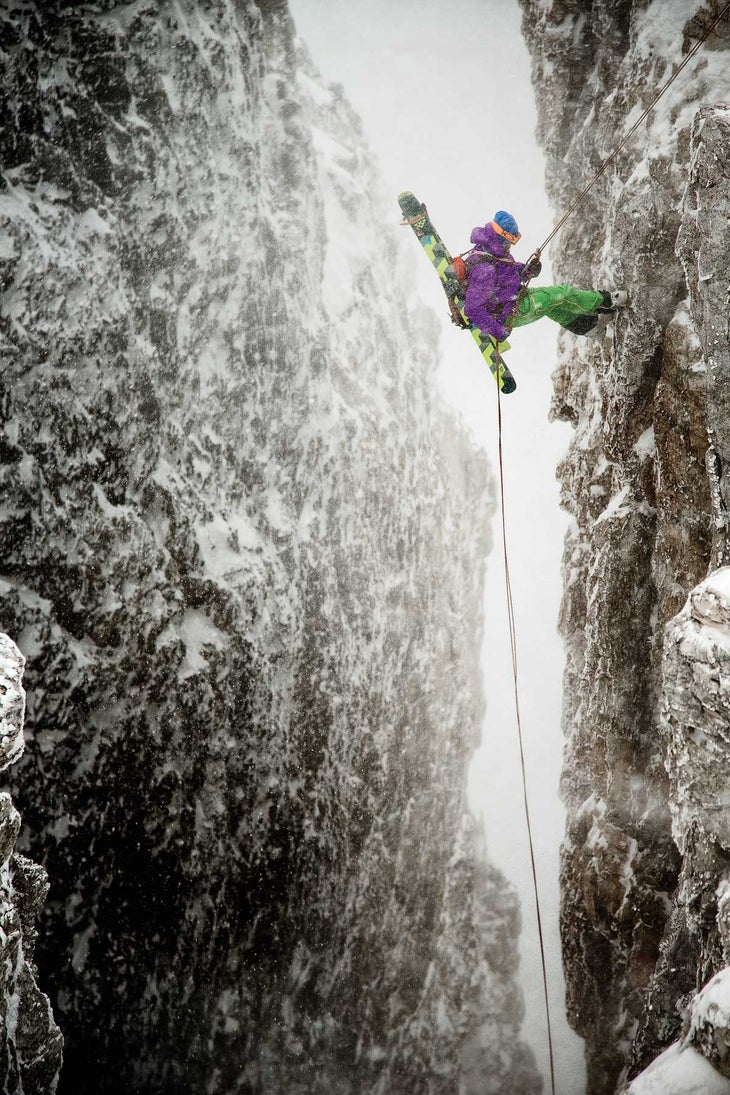 Rosetta Mountain, Italian Dolomite With no time to wait for the weather to subside, skier and climber Bruno Compagnet and photographer Daniele Molineris battled the elements in a…