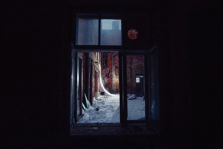 Ghost Town After noticing that the gates were left open to this deserted Estonian hotel, local skier Timo Jeeger hatched a plan. He called up photographer Roman…