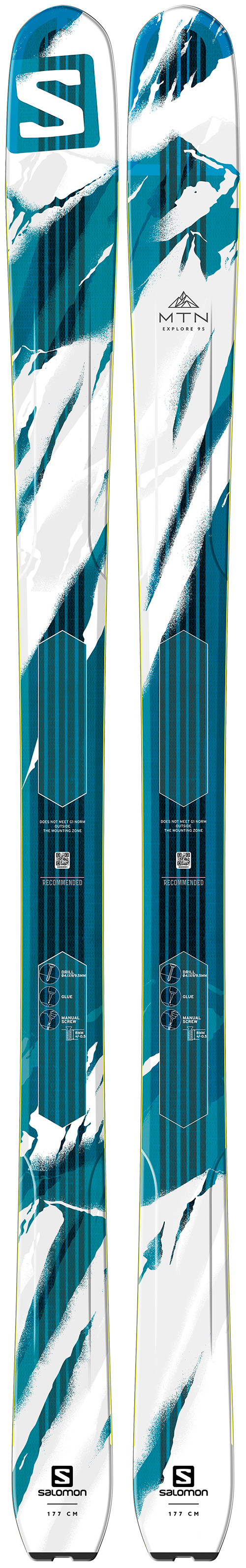 山スキーフルセット Salomon MTN Explorer 95 Salomon MTN Explore 95 Skis