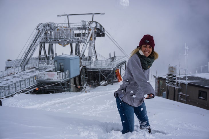 Knee Deep Snow in Jackson Hole