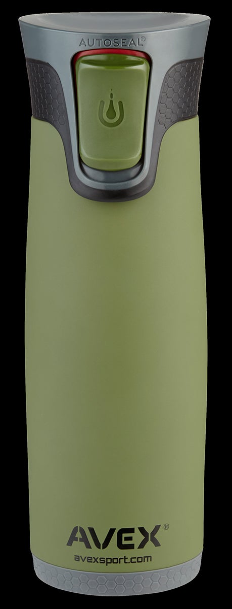 Avex Highland Autoseal Travel Mug A harsh judge of travel mugs, I expect mine to keep my coffee hot and contained whether I drop the mug or toss it in a bag. This steezy stainless…