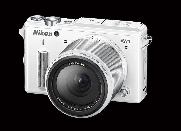 Nikon AW1 Camera Nikon’s AW1 is the go-anywhere, do-anything camera that’ll take a beating and still shoot great photos. It’s waterproof to 49 feet, freezeproof to 14…
