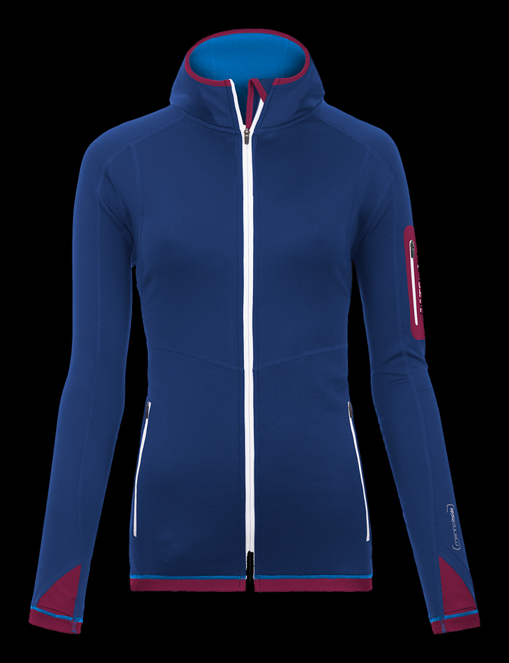 Ortovox Merino Fleece Light Hoody Ortovox’s Merino Fleece Light Hoody doesn’t feel, look, or fit like your typical merino layer— and that’s a good thing. The hoody almost feels like a…