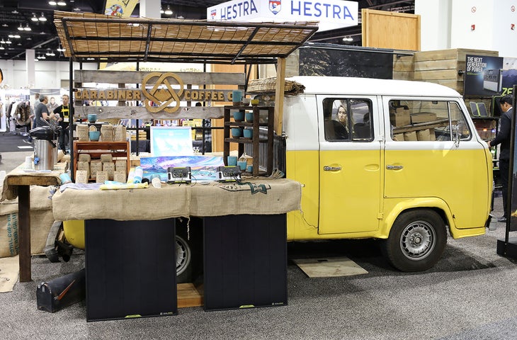 IMG_2112 Carabiner Coffee Co. retrofitted a classic VW van as into a caffeine mobile, which kept us up and running for the whole show.