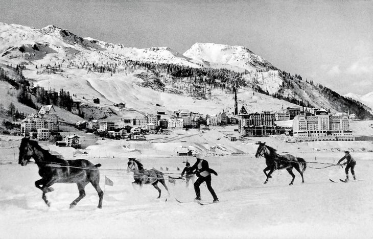 Ski Joring. Historic image. Spring 2017 None
