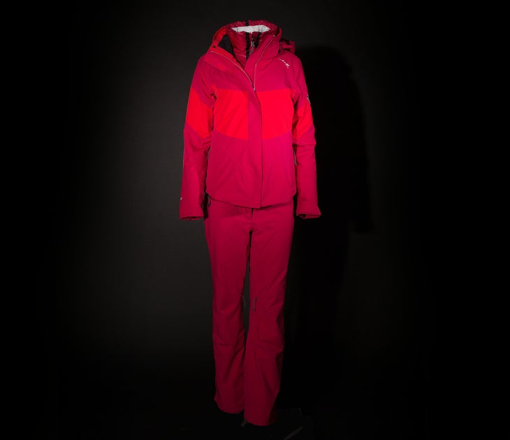 1718Outerwear_InsulatedWomens2_ObermeyerDoubleDare-StraightLine obermeyer double dare jacket straight line pant