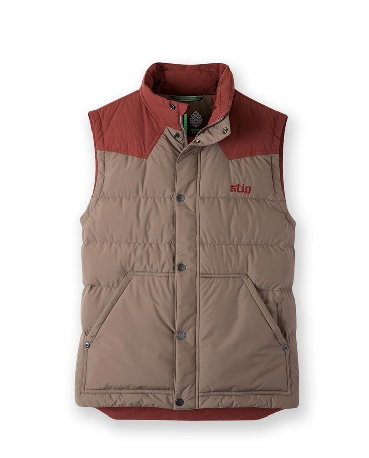 Stio_M-Woodsen-Vest-Falcon-Russet-Brown gift guide 2018 stio woodson down vest