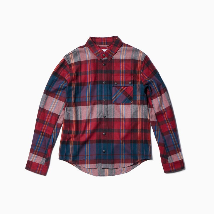 Loge Peak Ski Shirt_Merlot Plaid None