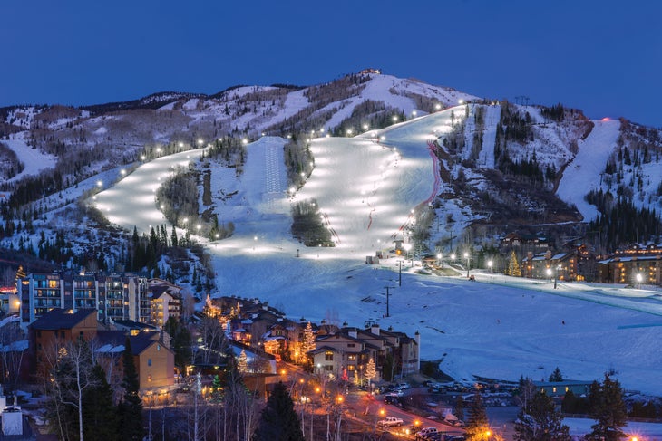 SKI0218_TRA5_creditCoreyKopischke Take the Christie Peak Express high-speed lift to the top of 8,000 foot Christie Peak for a well-lit night adventure across five trails: Sitz, See…