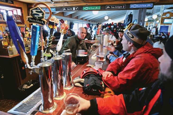 SKI0218_Suds_Stowe2_courtesy Pulling pints at The Den, inside Stowe's historic Mansfield Lodge.