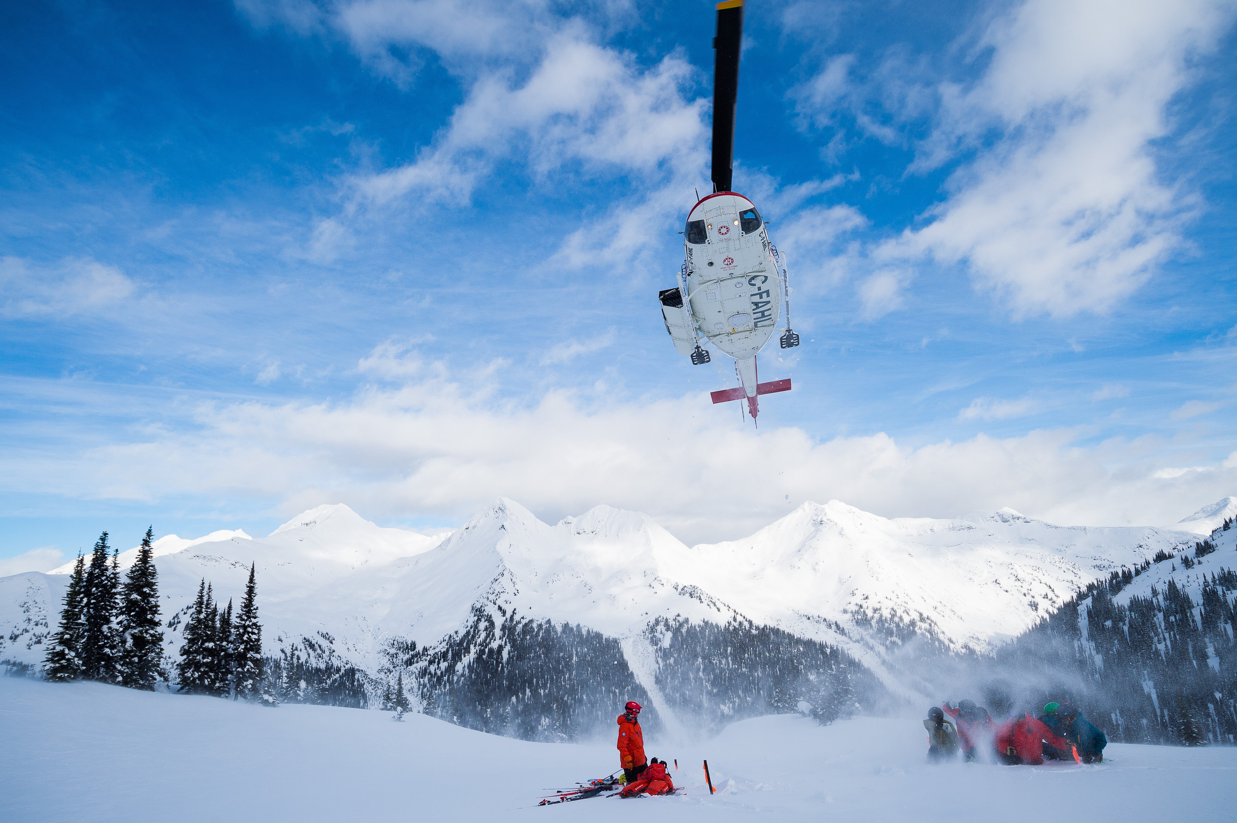 "Heli group gets dropped off the right way."