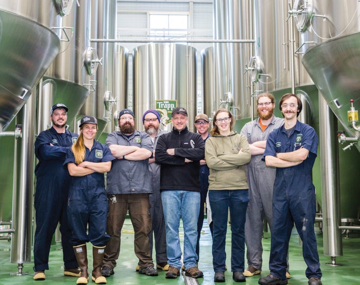 von Trapp Updated Photo von Trapp head brewer John Patrick Williams and his team.