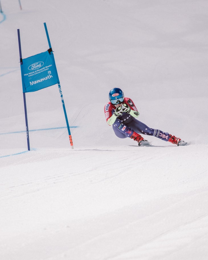 Mikaela Shiffrin What off-season? Mikaela Shiffrin in full-on training mode.