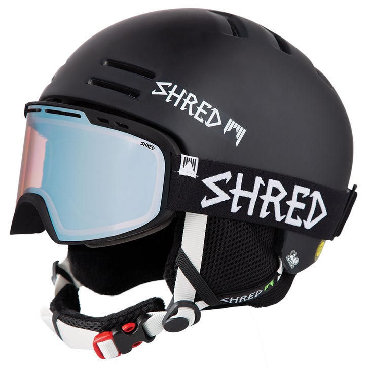 Shred Simplify ski goggle and Shred ski helmet