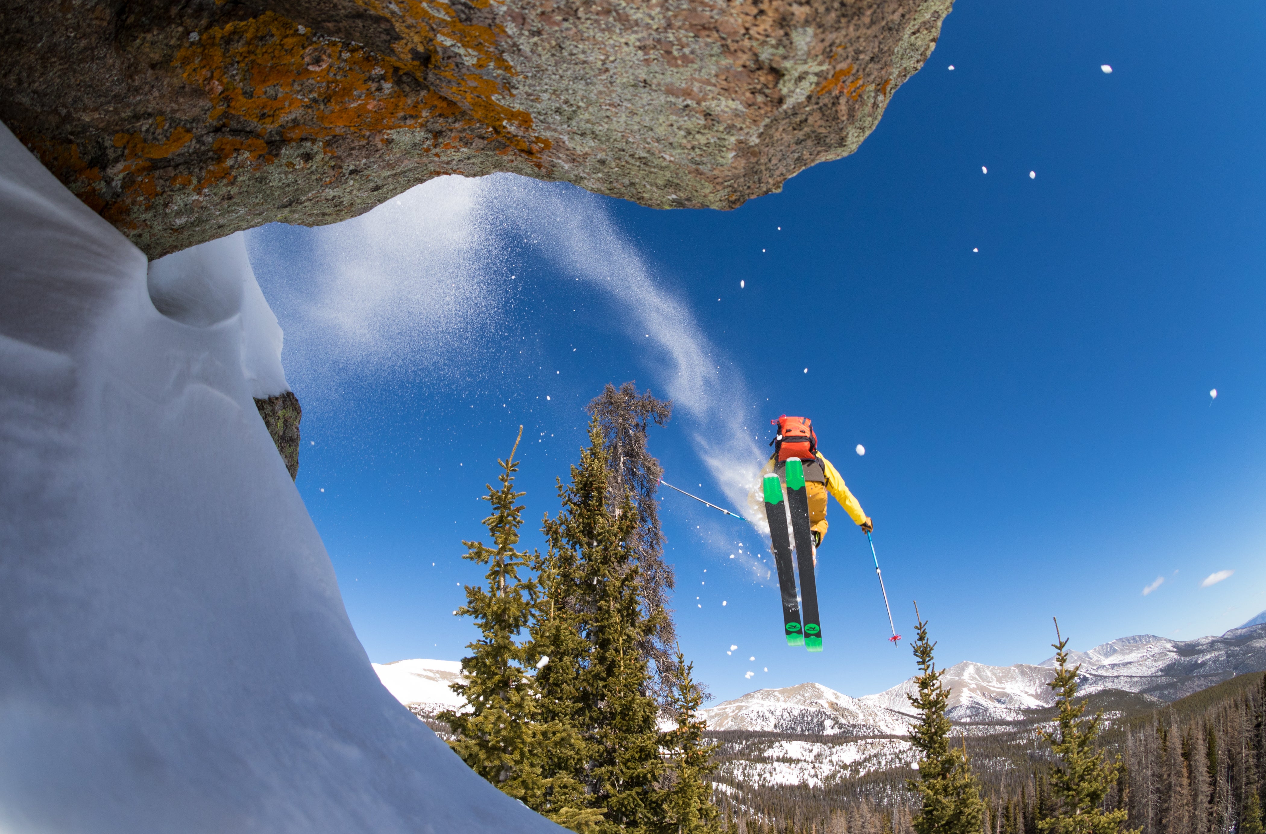 "Athlete Eben Mond at Monarch Mountain"