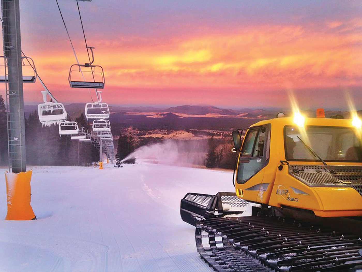 "Snowcats at Snowbowl, Arizona"