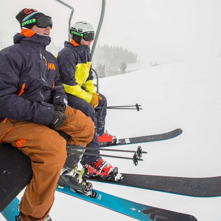 20180305-SkiTestDV-2509 Mark Elling and Luke Larson at Deer Valley