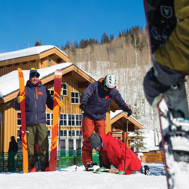 SKI0918-SkiTest-MensLifestyle Todd Casey, Mike Rogan, and Nate Miller at Deer Valley