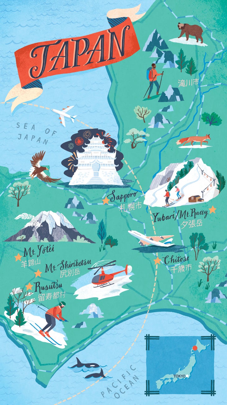 Ski-Magazine_Japan_final_Amends Illustrated map of Japan
