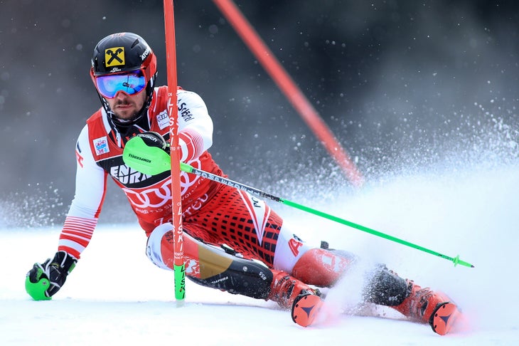 hirscher-cred-spiess-rb Marcel Hirscher in Wengen Slalom.