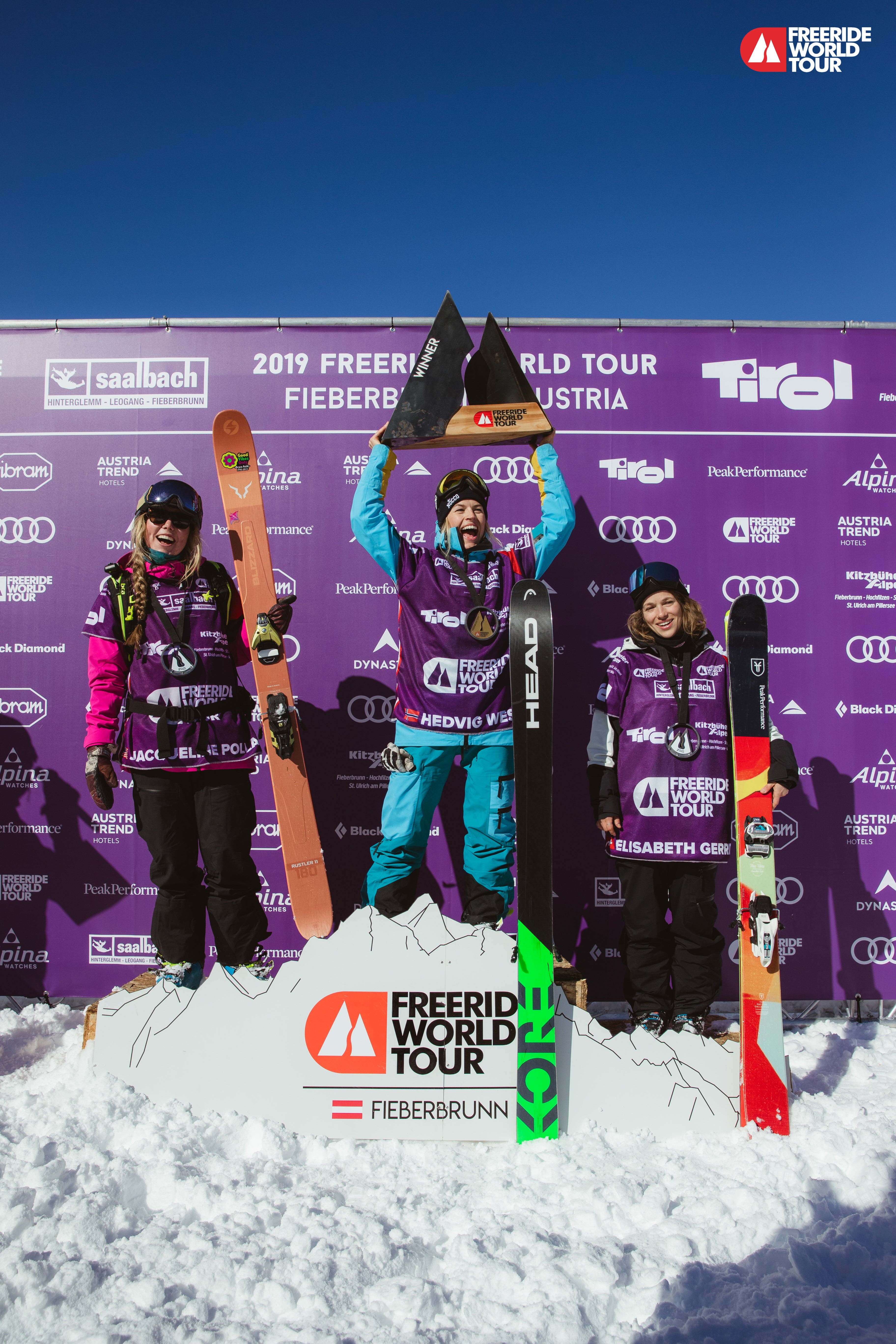 "FWT19 Fieberbrunn Women's Podium"