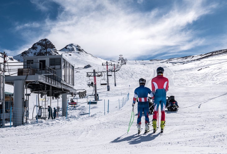 AW BB Glide Track 8-17-17 Andrew Weibrecht and Bryce Bennett, U.S. Alpine Training Camp, Chile 2017