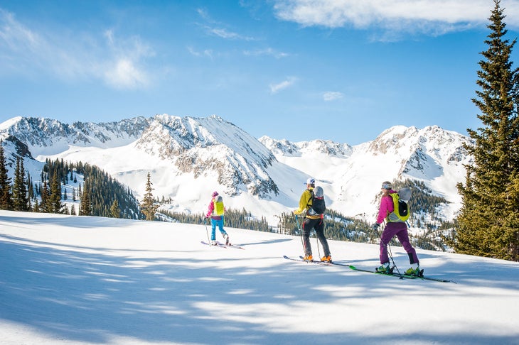 On the Skin Track Skis for backcountry skiing
