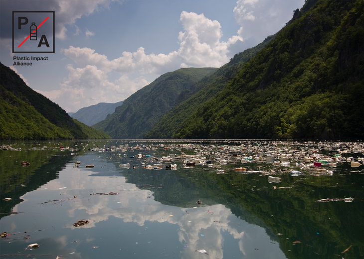 Bottles in River – Plastic Impact Alliance None