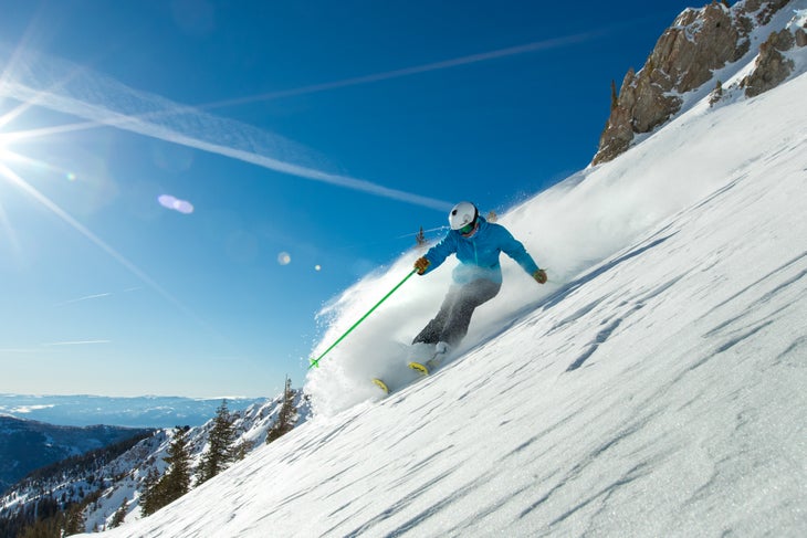 Late-Season Skiing at Snowbird Late-Season Skiing at Snowbird