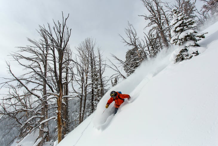 JacksonHole10 Powder turn in Jackson Hole