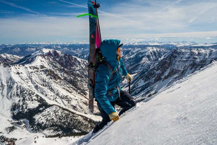 Cody-Climbing-@bjarnesalen Cody Townsend climbing up North Maroon.