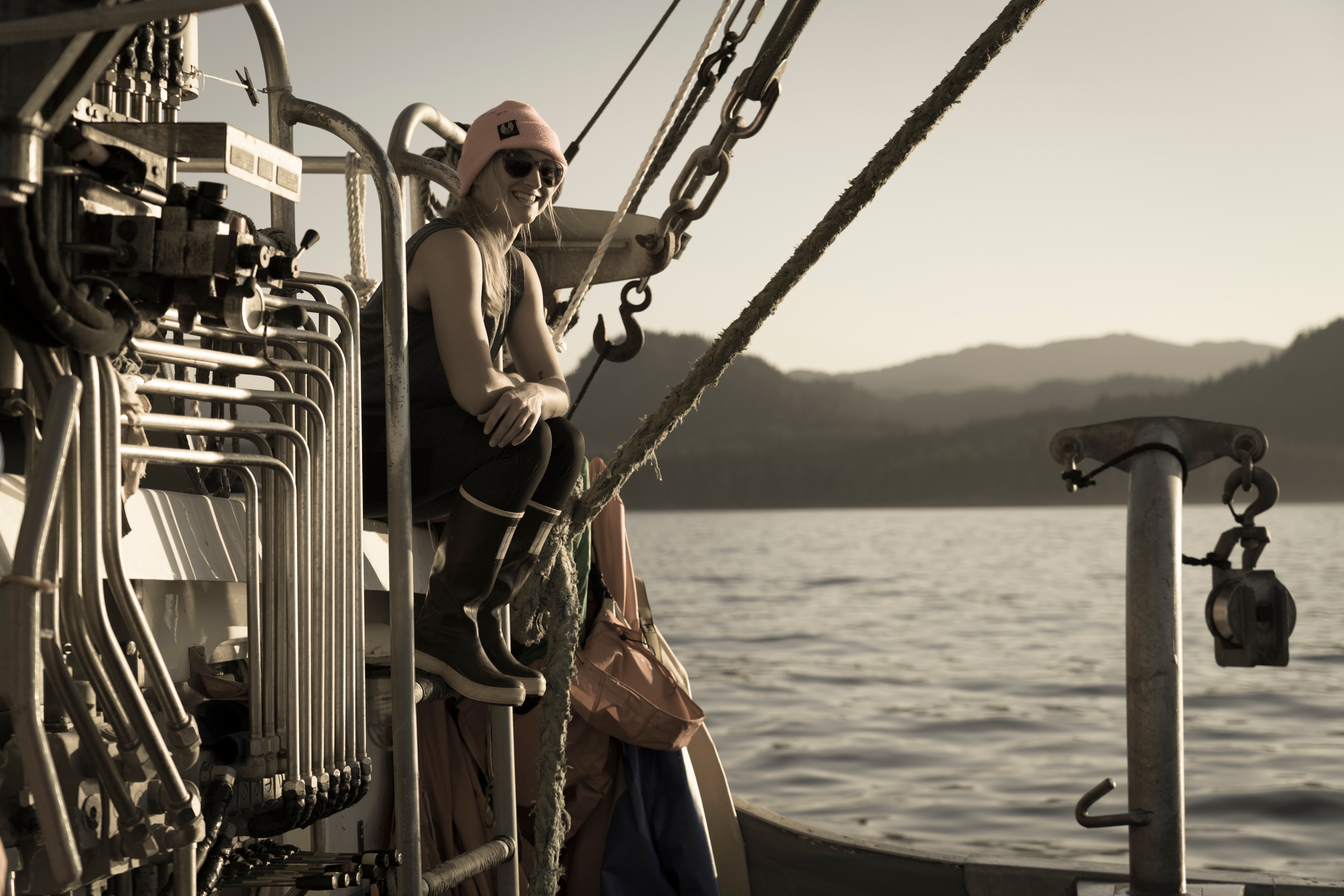"McKenna Peterson on a boat"