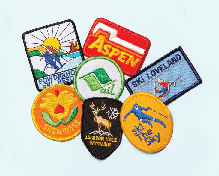 SKI1219-Gift-Under50-VintageSkiWorld Vintage Ski World Vintage Ski Patches