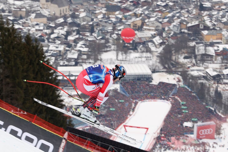 AP-22WHUT4K92111_news Matthias Mayer on the Streif in Kitzbuhel, Austria