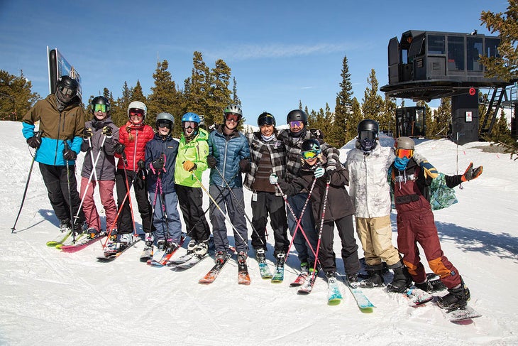 SKI0120-Eldora07 The freestyle team comprises roughly 40 skiers, a handful of whom are pictured here.
