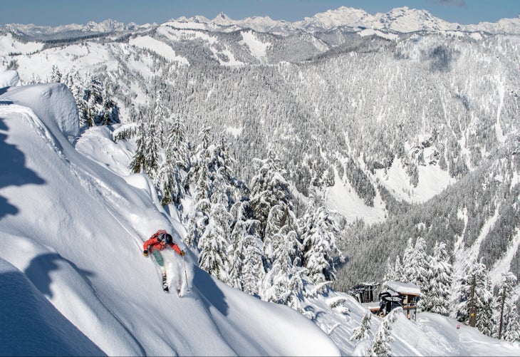 StevensPass_Skier Stevens Pass Washington