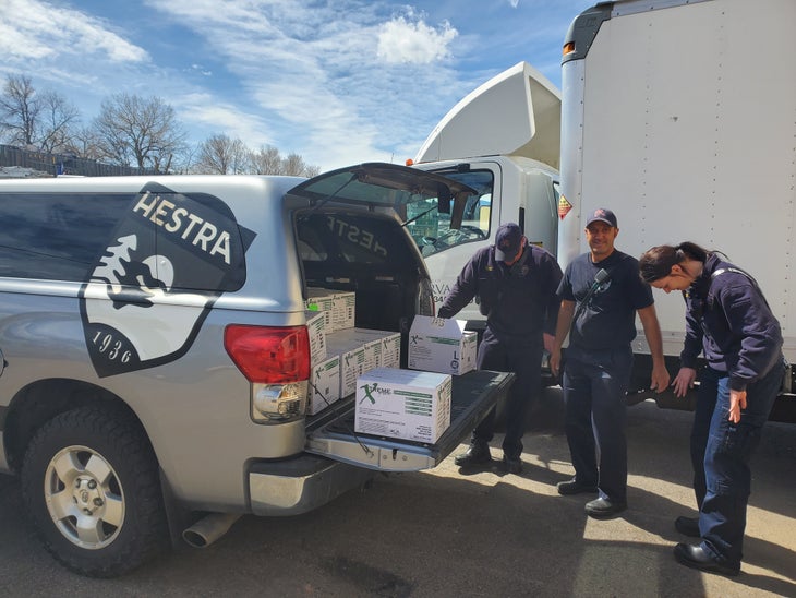 Hestra Donates Hestra Glove Donation