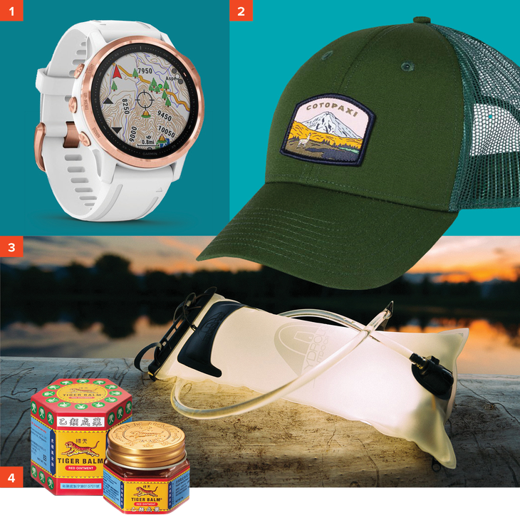 skimag-mothersday2020-camp Mother's Day 2020: Garmin fēnix® 6S Pro Watch, Cotopaxi Llamascape Trucker's Hat, Hydrolight Outdoor Gear Hydrolight 2L/70 oz. Hydration Reservoir,…