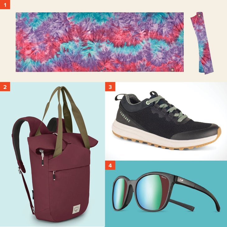 skimag-mothersday2020-travel Mother's Day Gift Guide 2020: Gifts for the Traveler - Manduka eQua® Superlite Yoga Travel Mat, Osprey Arcane Tote Pack, Forsake Maya Sneaker, and…