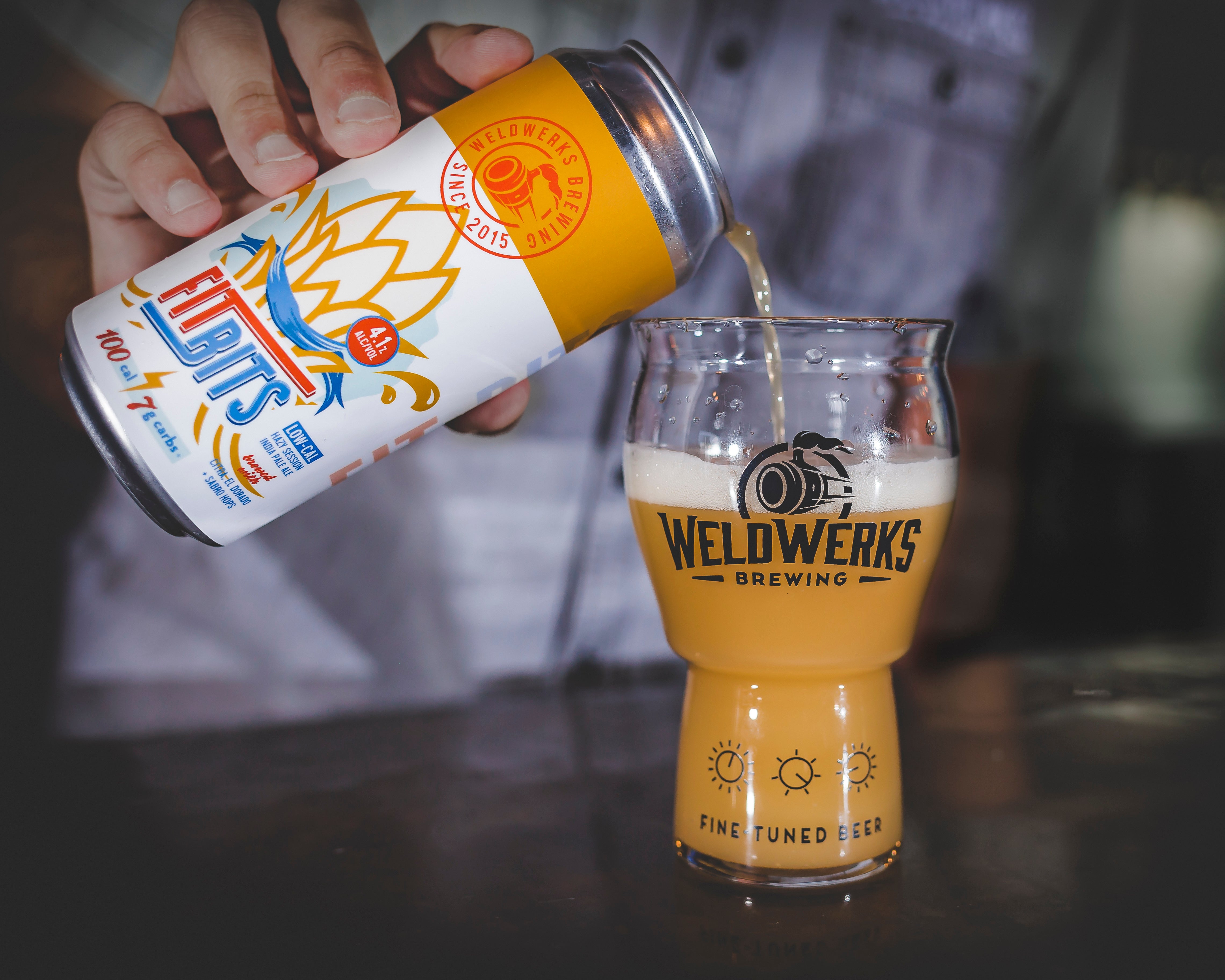 "WeldWerks Brewing Fit Bits Lo-Cal Hazy IPA"