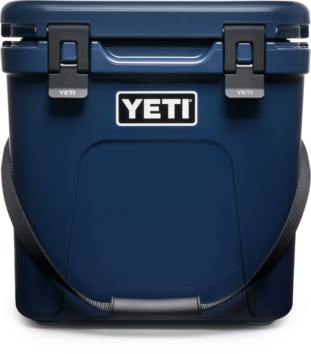 Blue hard-sided cooler